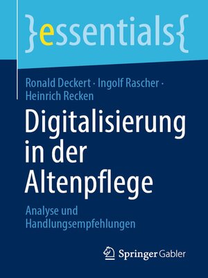 cover image of Digitalisierung in der Altenpflege